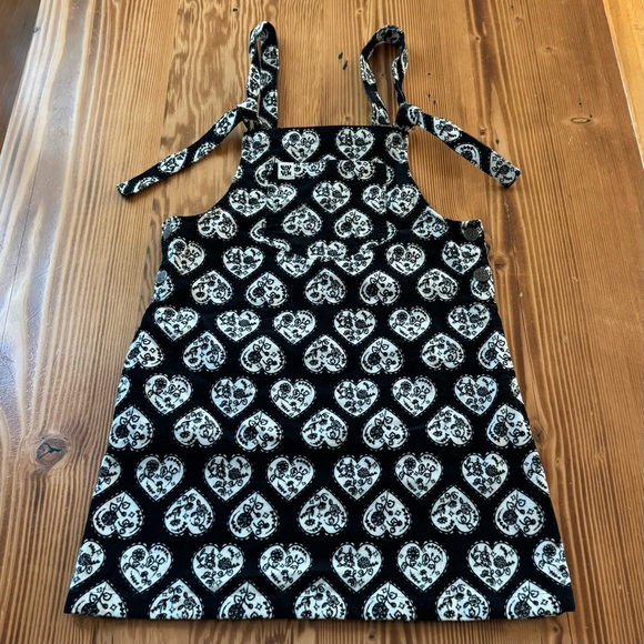 Lucy & Yak Mini Pini Corduroy Heart Print Dress - Picture 10 of 12